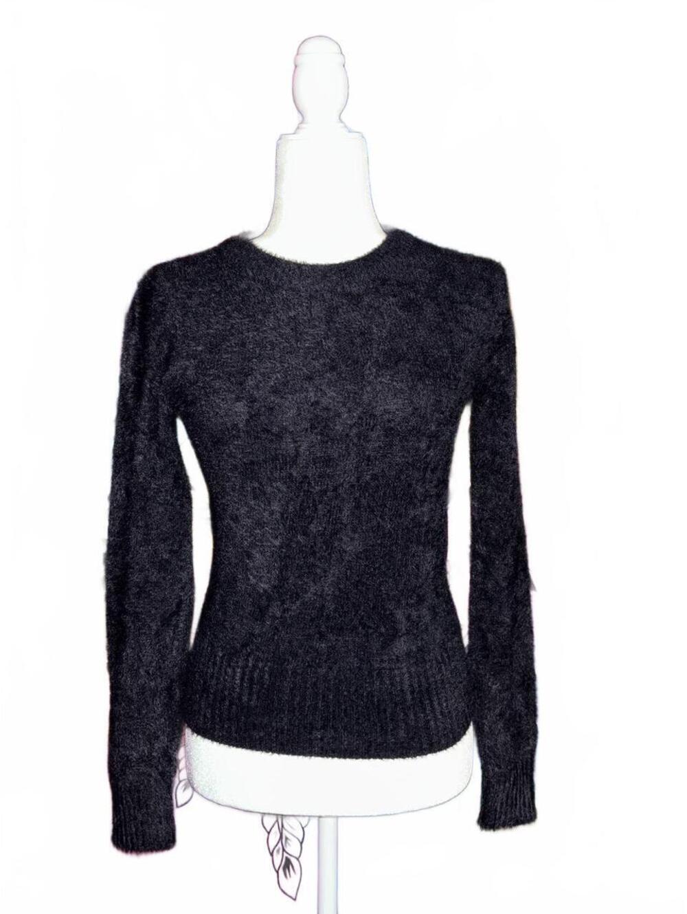 NWT Old Navy black fuzzy sweater